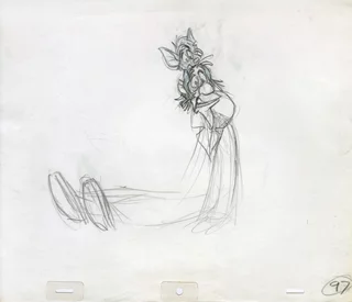 Oliver & Company Animation Rough autograph