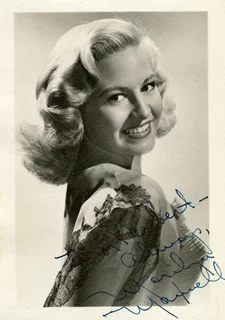 Marilyn Maxwell autograph