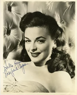 Marguerite Chapman autograph