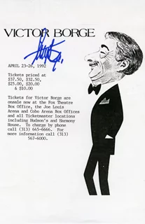 Victor Borge autograph