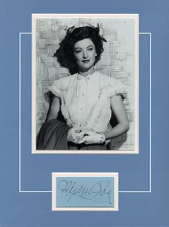 Myrna Loy autograph