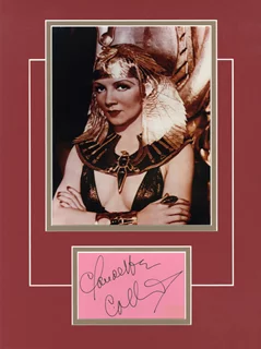 Claudette Colbert autograph