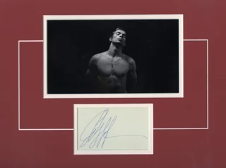 Rudolf Nureyev autograph
