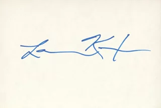 Lawrence Kasdan autograph