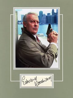 Edward Woodward autograph