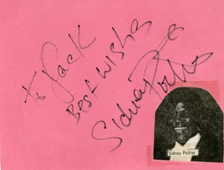 Sidney Poitier autograph