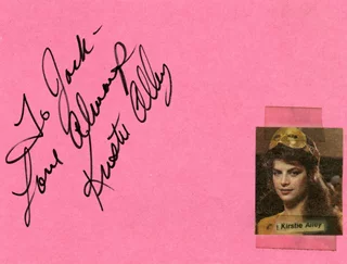 Kirstie Alley autograph
