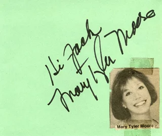 Mary Tyler Moore autograph