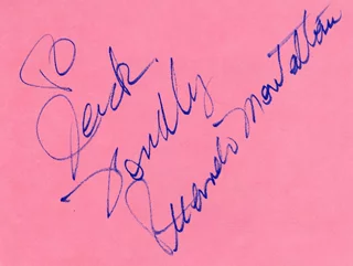 Ricardo Montalban autograph