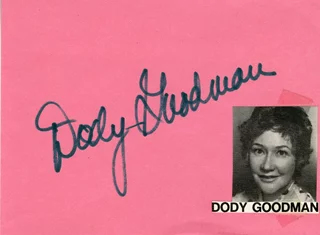 Dody Goodman autograph
