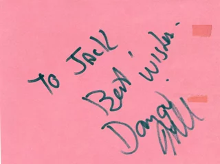 Dana Hill autograph