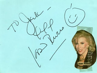Joan Rivers autograph