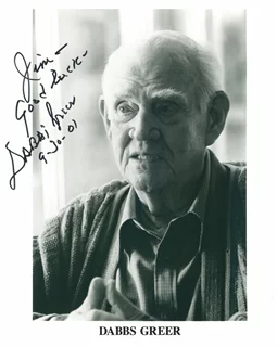 Dabbs Greer autograph