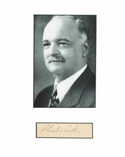 Charles Curtis autograph
