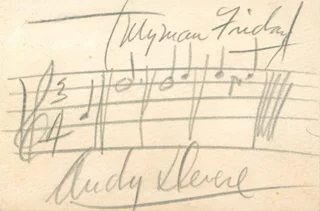 Andy Devine autograph