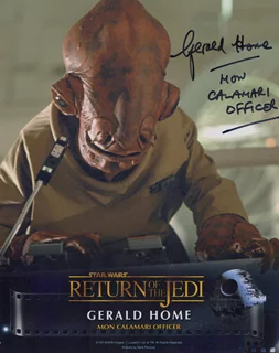 Gerald Home autograph