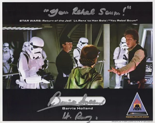 Barrie Holland autograph