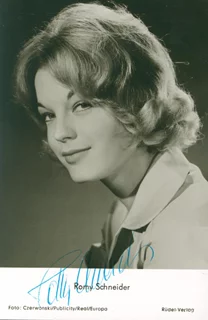 Romy Schneider autograph