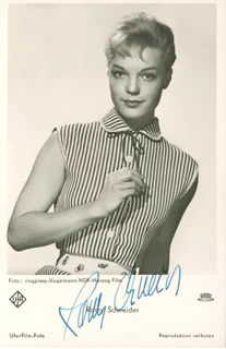 Romy Schneider autograph