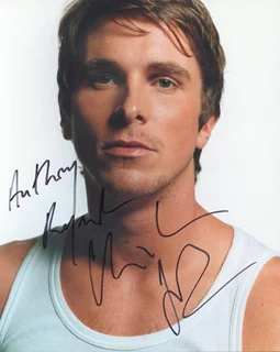 Christian Bale autograph