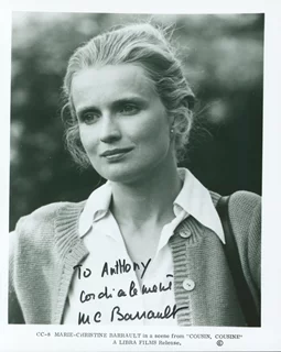 Marie-Christine Barrault autograph
