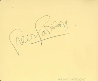 Greer Garson autograph