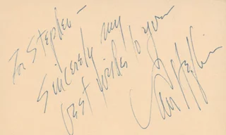 Van Heflin autograph