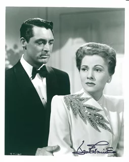 Joan Fontaine autograph