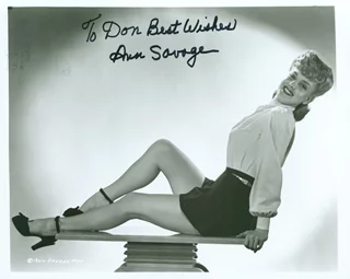 Ann Savage autograph