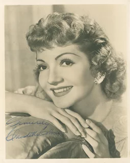 Claudette Colbert autograph