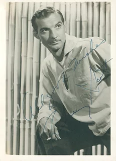 Zachary Scott autograph