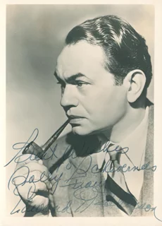 Edward G. Robinson autograph