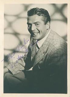 Victor Mature autograph