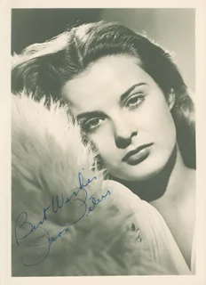 Jean Peters autograph