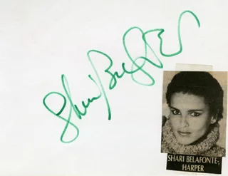 Shari Belafonte autograph