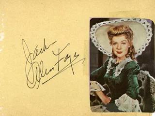 Alice Faye autograph