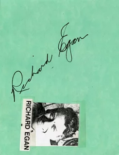 Richard Egan autograph