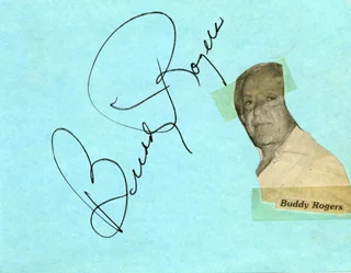 Charles 'Buddy' Rogers autograph