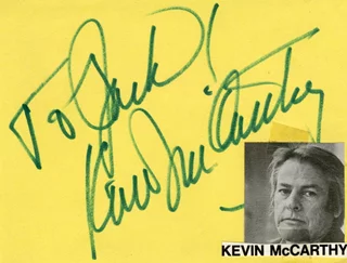 Kevin McCarthy autograph