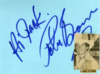 Peter Brown autograph