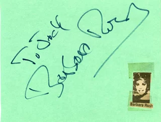 Barbara Rush autograph