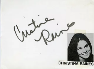 Cristina Raines autograph
