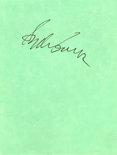 Sydney Pollack autograph