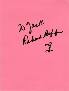 Deborah Raffin autograph