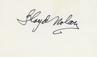 Lloyd Nolan autograph