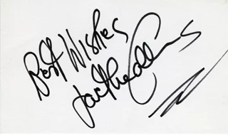 Jackie Collins autograph