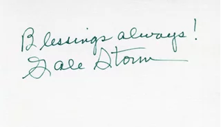 Gale Storm autograph