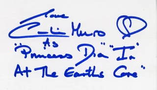 Caroline Munro autograph