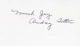 Audrey Totter autograph