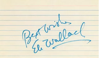 Eli Wallach autograph